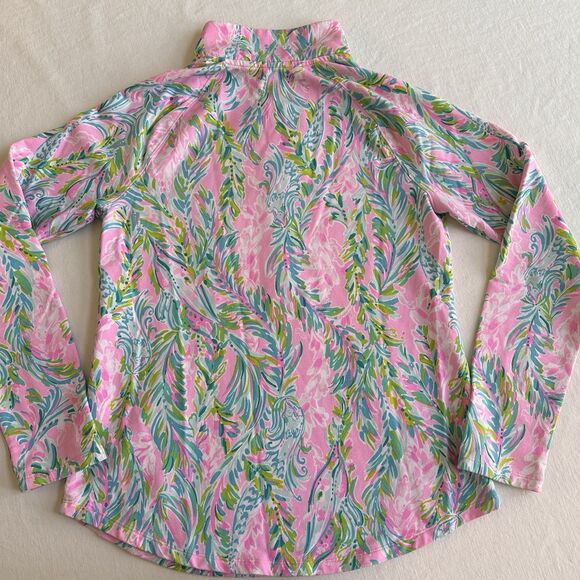 Lilly Pulitzer Unicorn Of The Sea UPF 50+ Skipper Popover Jacket SMALL Mermaid - Picture 8 of 8